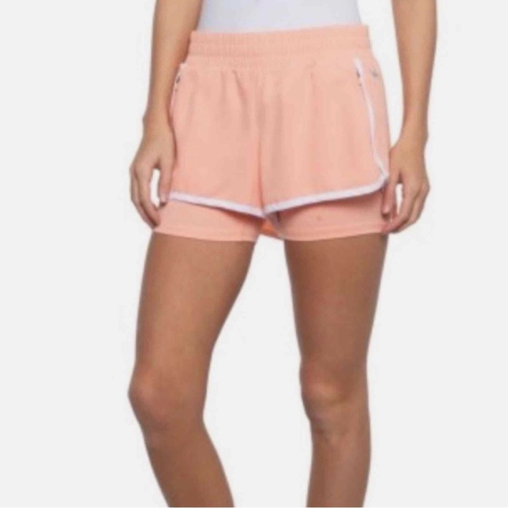 Spyder Stretch Woven Running Shorts in Melon (XL)